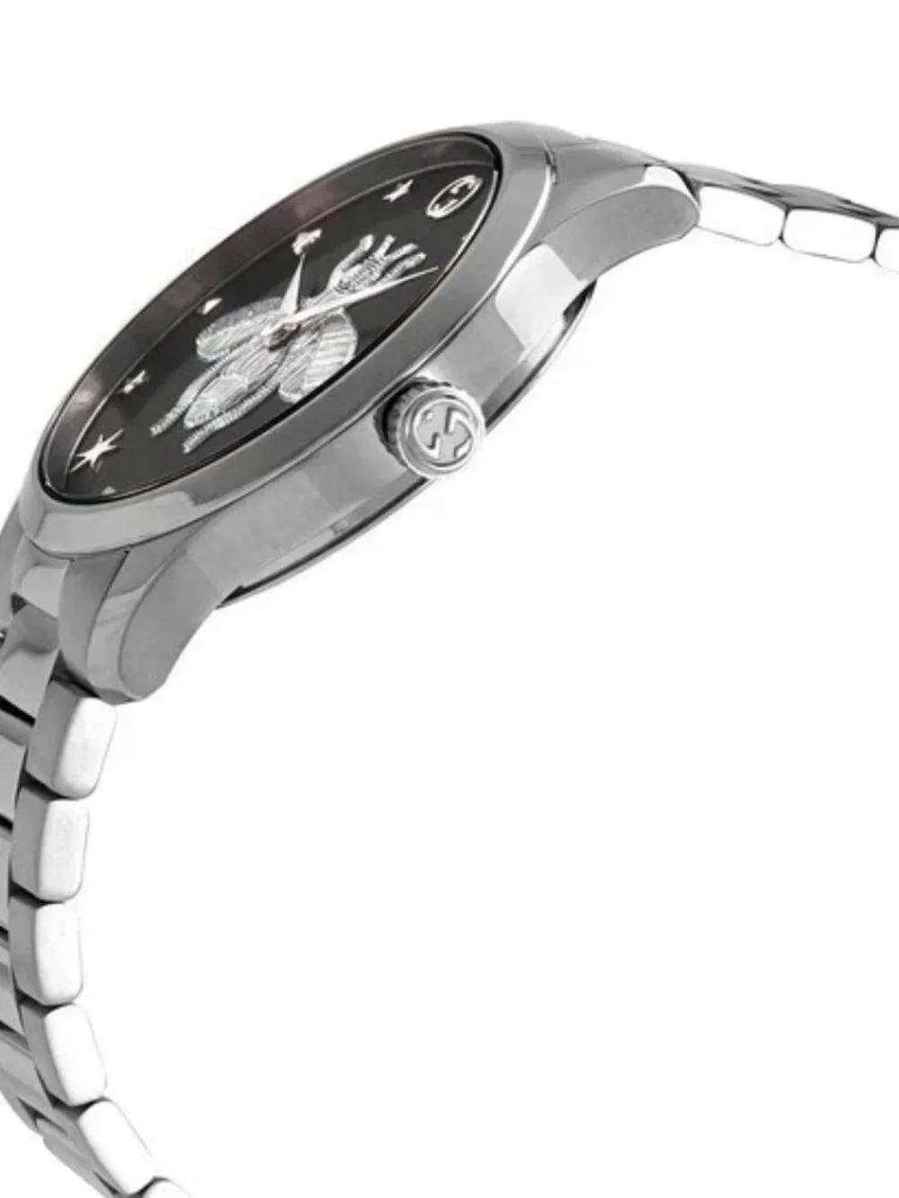 Gucci G-Timeless Bee Dial Swiss Quartz Watch Stainless Steel 38mm